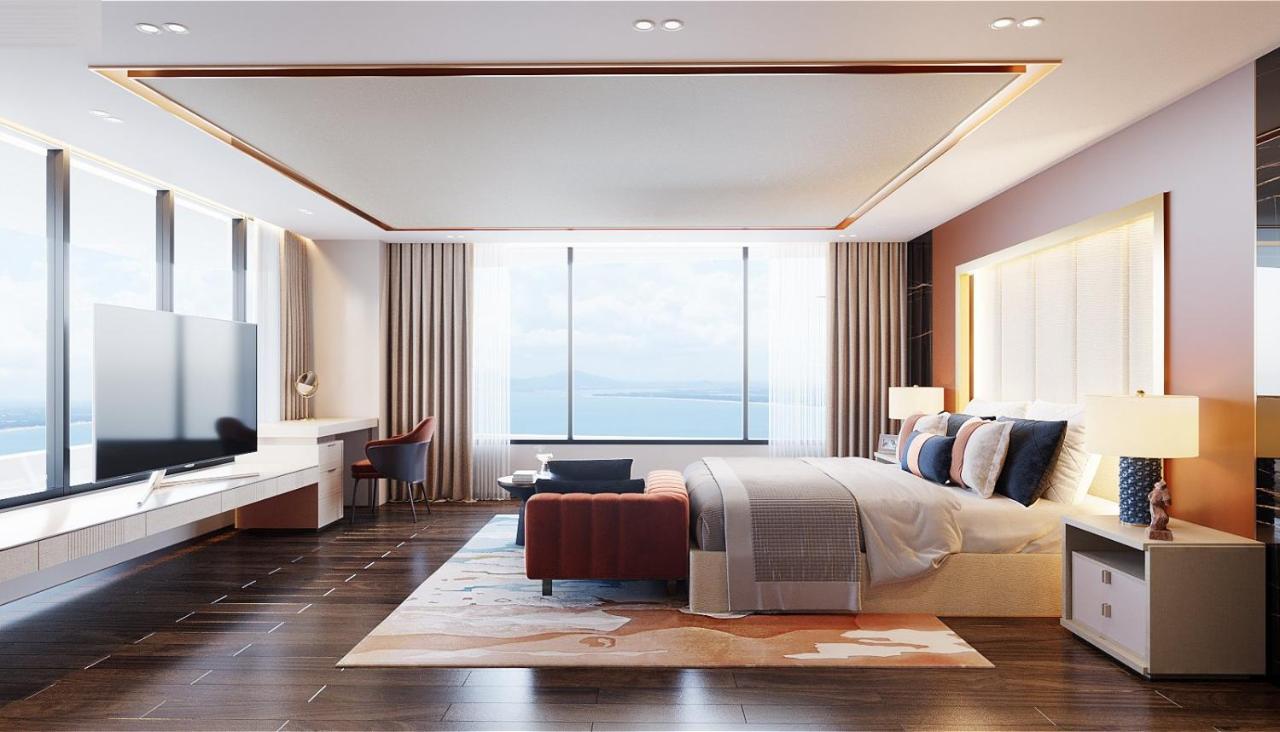 Vias Hotel Vung Tau - Transportation Included Zewnętrze zdjęcie 3D interior rendering of a bedroom