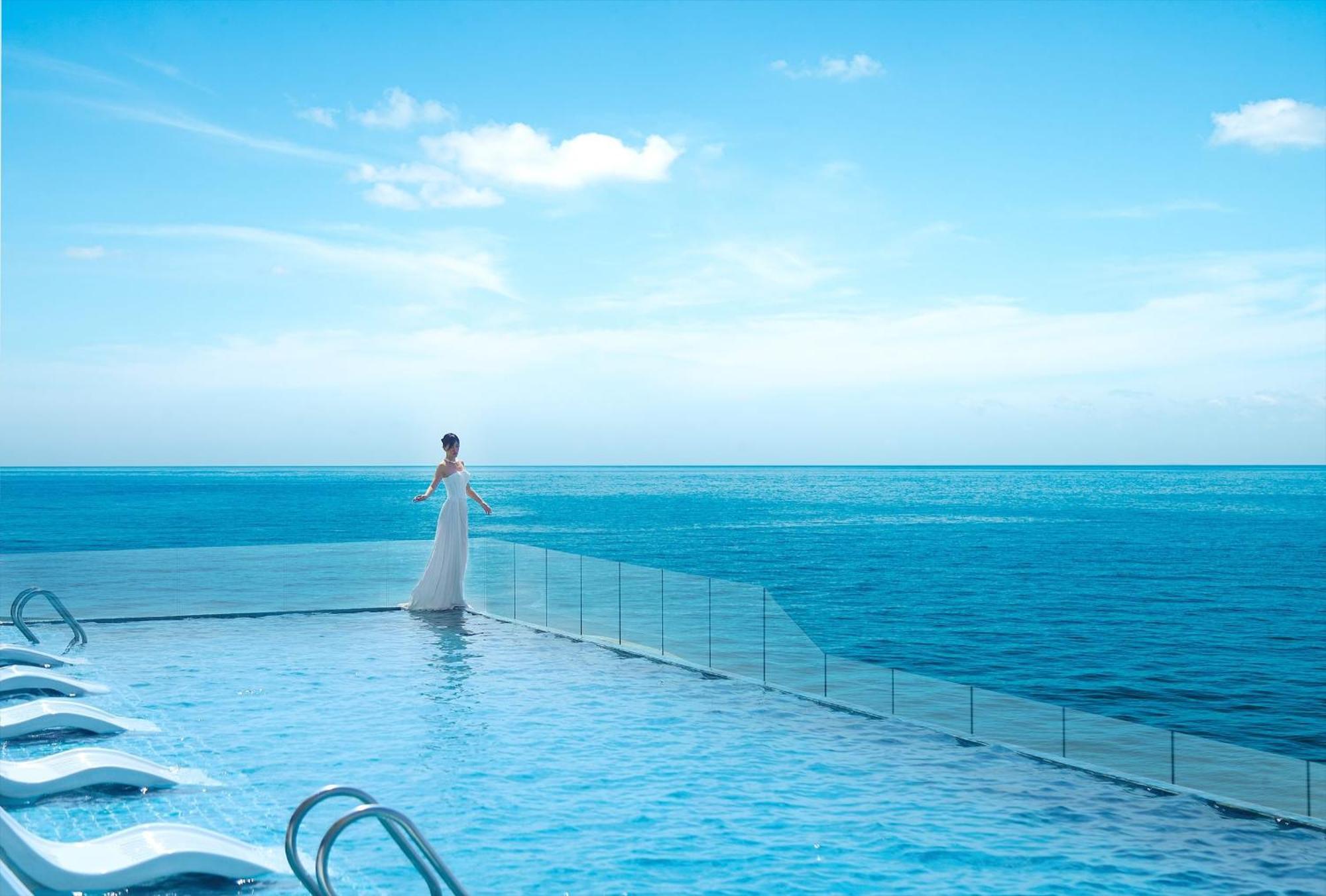 Vias Hotel Vung Tau - Transportation Included Zewnętrze zdjęcie Infinity pool at the hotel